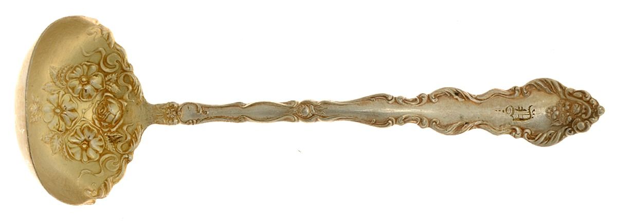 Lafayette (Silverplate, 1908) Solid Piece Cream Ladle by International Silver-1