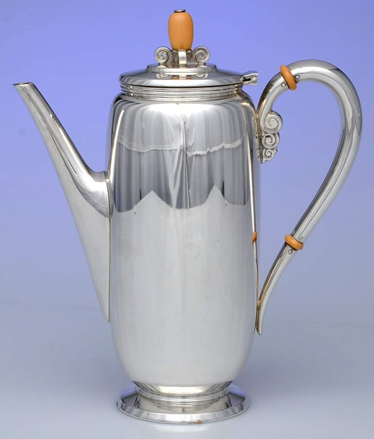 Northern Lights-1946-Plain (Sterling, Hollowware) Sterling Demitasse Pot by International Silver-1
