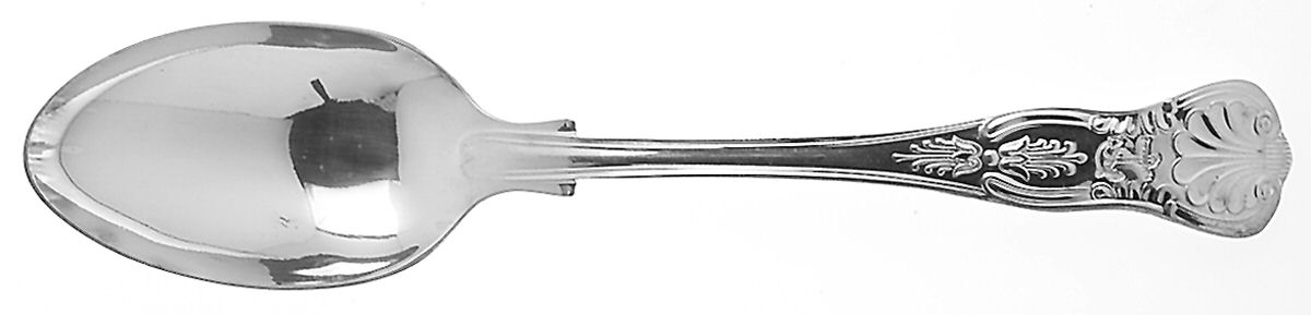 Naval (Silverplate, Kings Design) Tablespoon (Serving Spoon) by International Silver-1
