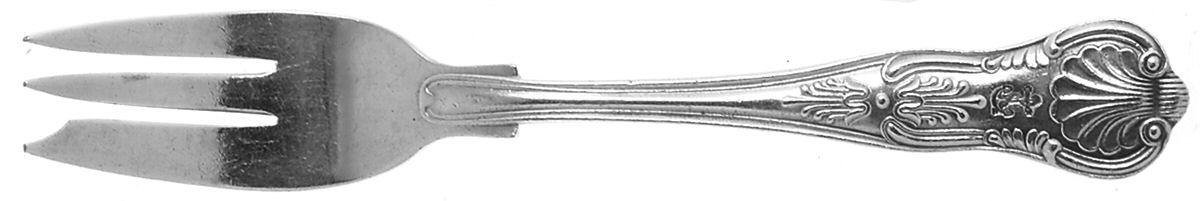 Naval (Silverplate, Kings Design) Individual Pie Fork by International Silver-1