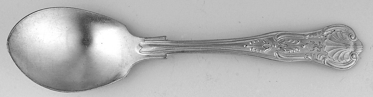 Naval (Silverplate, Kings Design) Sugar Spoon by International Silver-1