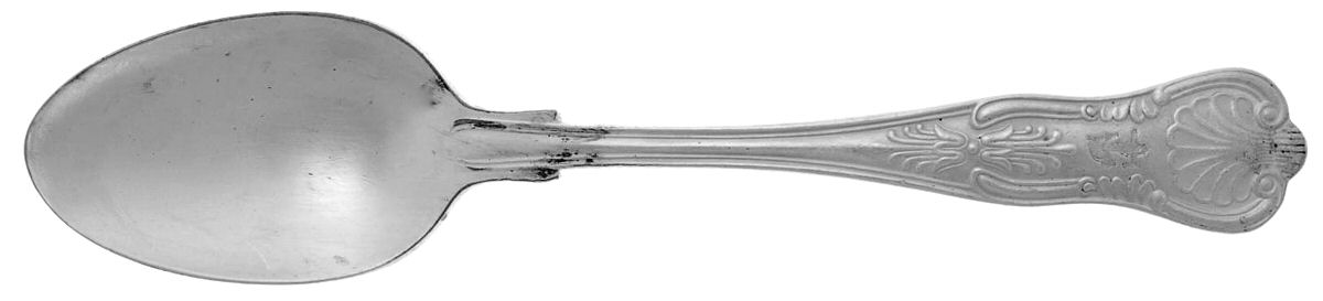 Naval (Silverplate, Kings Design) Place/Oval Soup Spoon by International Silver-1
