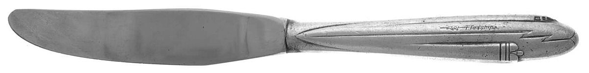 Flagship (Silverplate) Modern Hollow Butter Spreader (Stainless) by International Silver-1