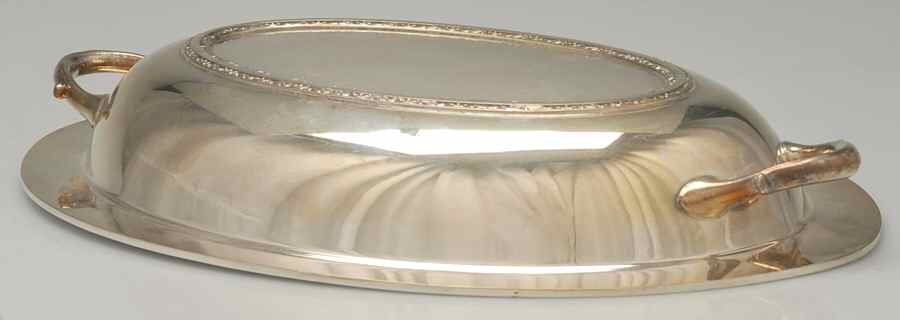 Exquisite (Silverplate, Hollowware) Double Vegetable Bowl-Lid by International Silver-1