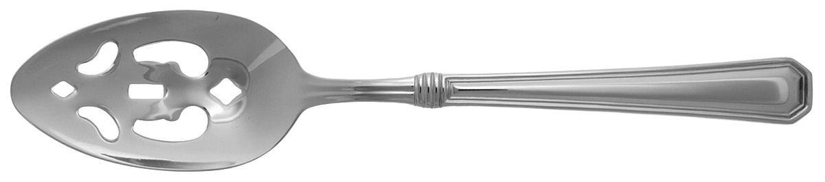 Roxbury (Stainless) Pierced Tablespoon (Serving Spoon) by International Silver-1