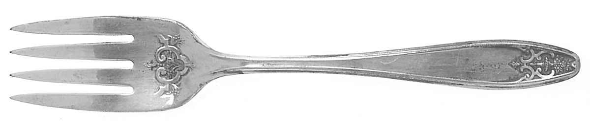 Princess-Lady Doris (Silverplate, 1929, Monograms) Individual Salad Fork by International Silver-1