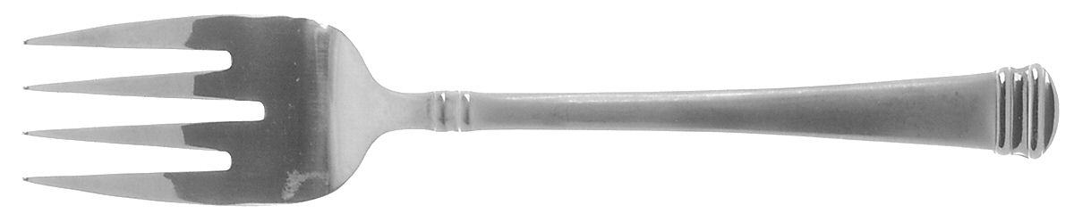 INS350 (Stainless, Frosted Front Only) Medium Solid Cold Meat Serving Fork by International Silver-1