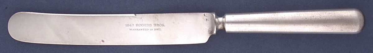 INS351 (SILVERPLATE) Old French Hollow Knife with Bolster by International Silver-1