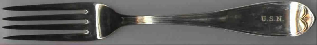 U S Navy (Silverplate) Fork by International Silver-1