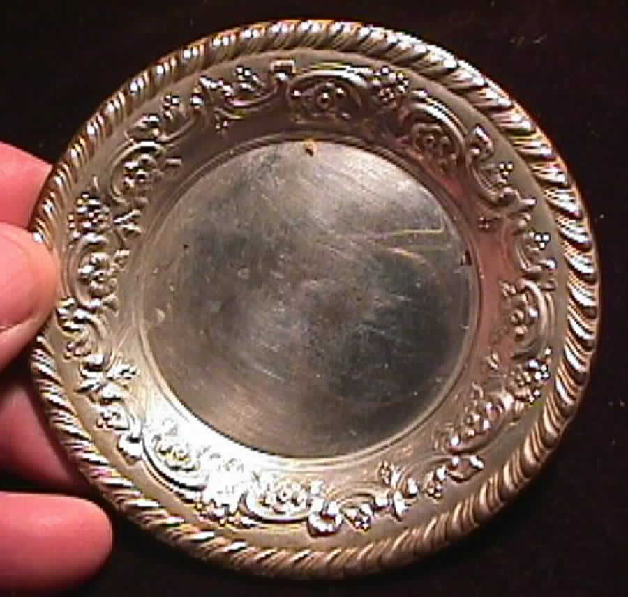 1330 (Sterling, Hollowware) Sterling Butter Pat by International Silver-1