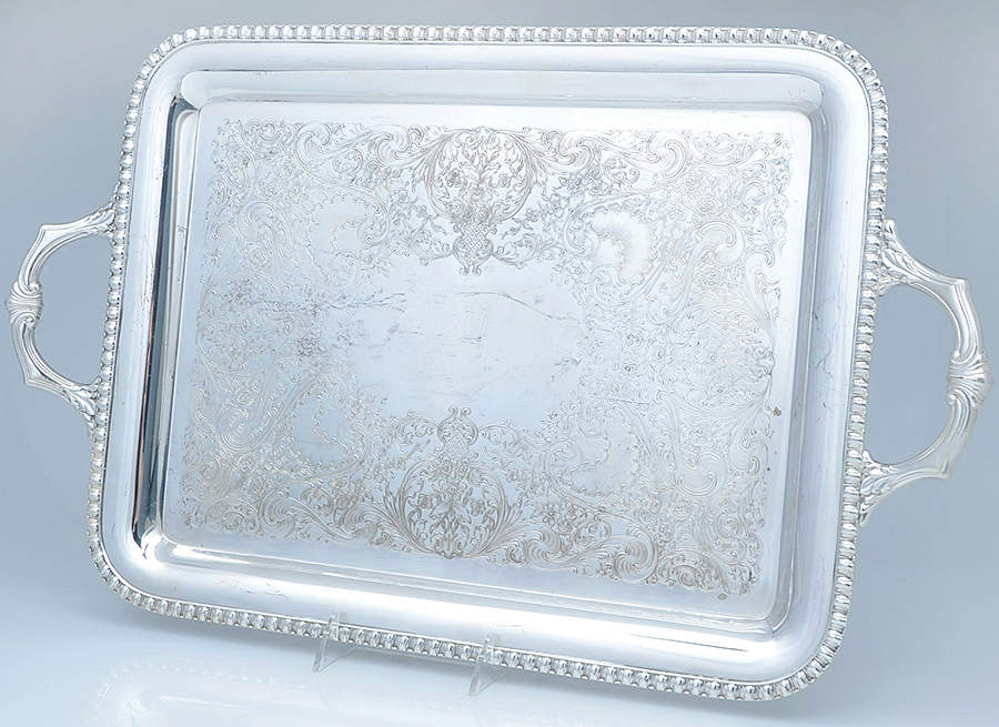 Fenwick (Silverplate, Hollowware) Large Waiter Tray by International Silver-1
