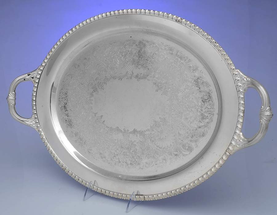Fenwick (Silverplate, Hollowware) Large Waiter Tray by International Silver-1