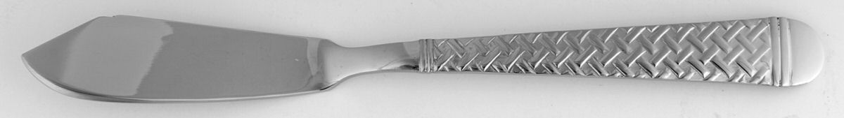 Nantucket Weave (Stainless) Flat Handle Master Butter Knife by International Silver-1