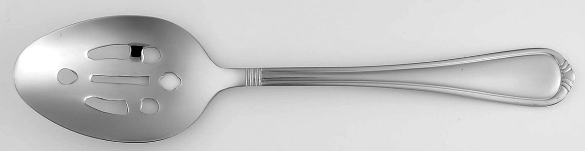 Nouveau (Stainless) Pierced Tablespoon (Serving Spoon) by International Silver-1
