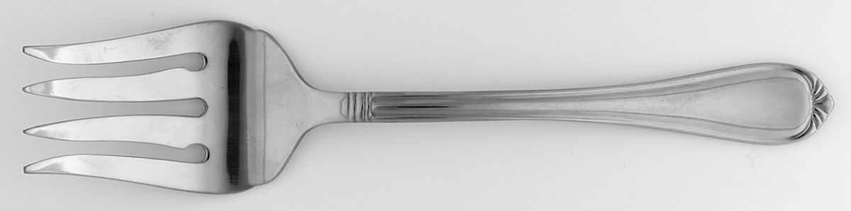 Nouveau (Stainless) Medium Solid Cold Meat Serving Fork by International Silver-1