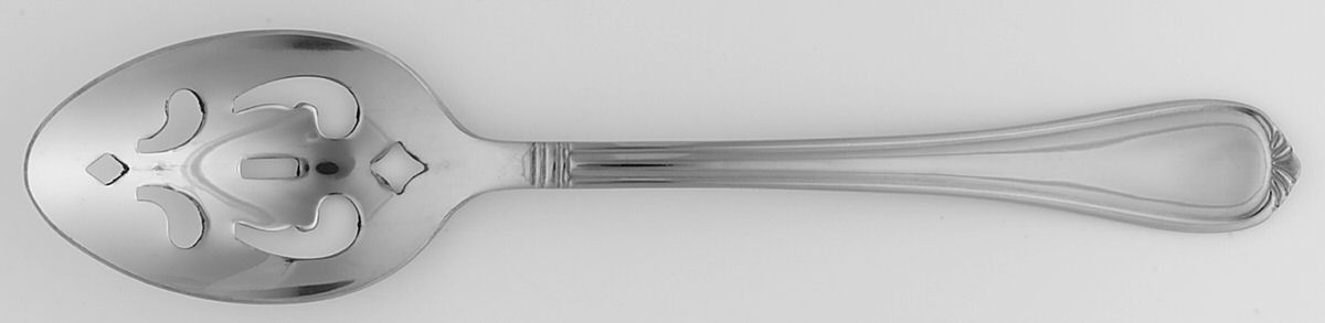 Nouveau (Stainless) Pierced Tablespoon (Serving Spoon) by International Silver-1