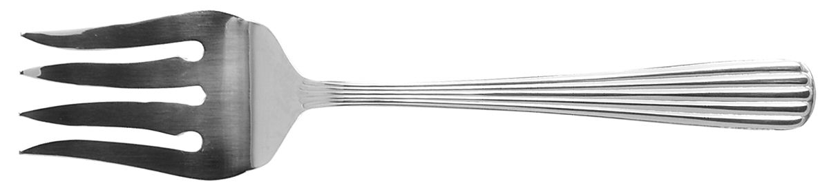 Fascination (Stainless) Medium Solid Cold Meat Serving Fork by International Silver-1