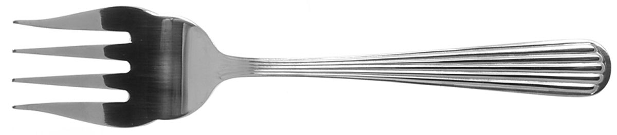 Fascination (Stainless) Medium Solid Cold Meat Serving Fork by International Silver-1