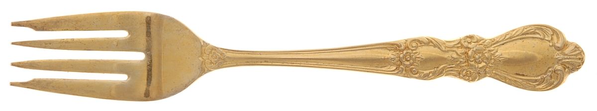 Golden Heritage (Gold Electroplate) Individual Salad Fork by International Silver-1