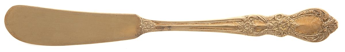 Golden Heritage (Gold Electroplate) Flat Handle Butter Spreader by International Silver-1