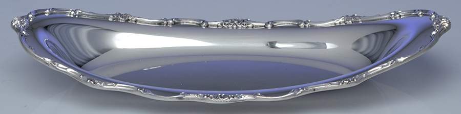 Wellington (Silverplate, Hollowware, Floral&Scroll) 13" Bread Tray by International Silver-1