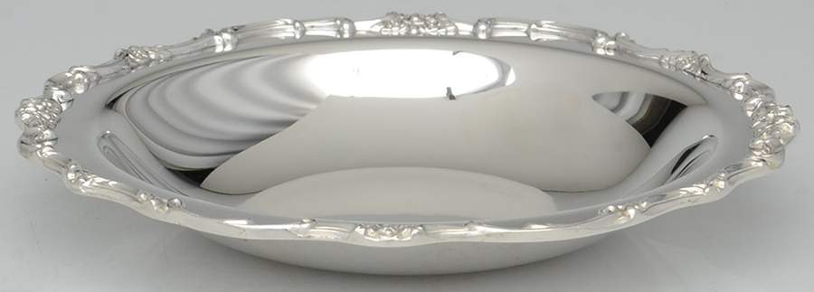 Wellington (Silverplate, Hollowware, Floral&Scroll) 7" Bon Bon Bowl by International Silver-1