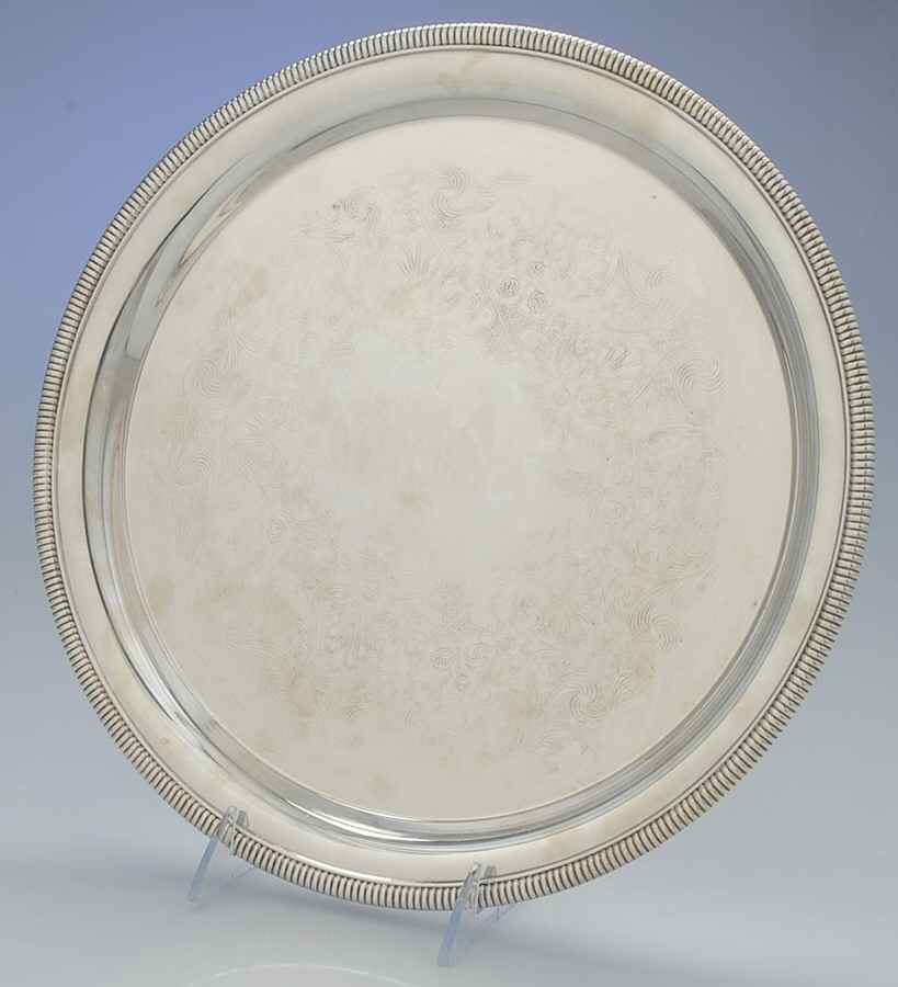 4271 (Silverplate, Hollowware) 12" Round Tray by International Silver-1