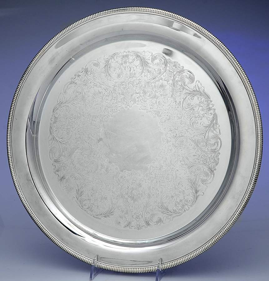 4271 (Silverplate, Hollowware) 14" Round Tray by International Silver-1
