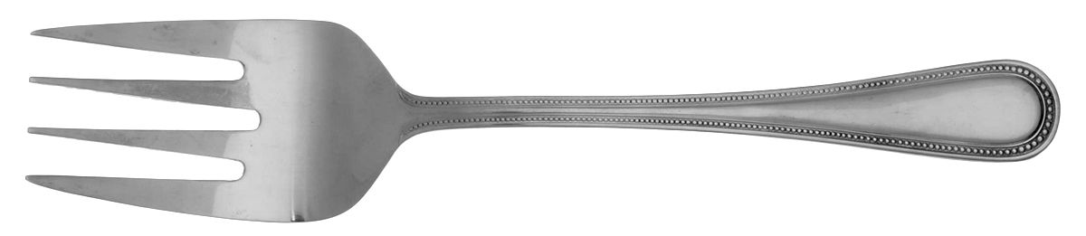 Pearl (Stainless) Medium Solid Cold Meat Serving Fork by International Silver-1
