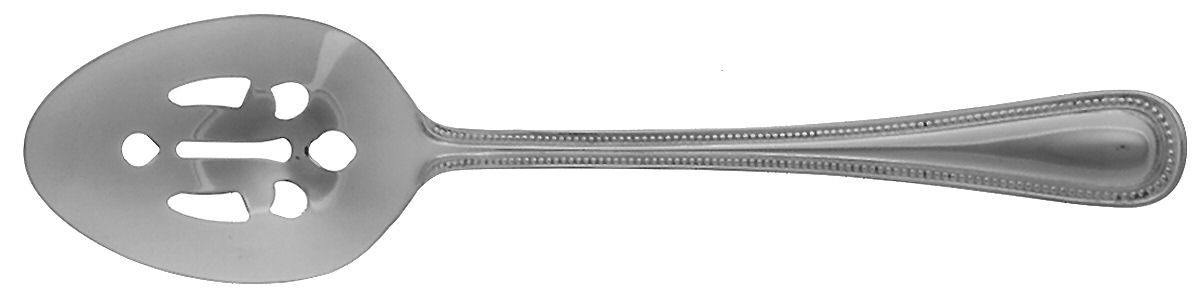 Pearl (Stainless) Pierced Tablespoon (Serving Spoon) by International Silver-1