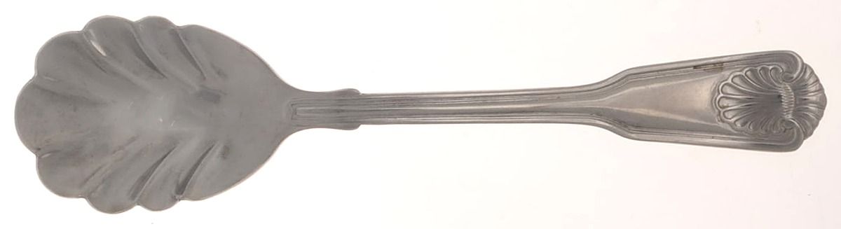 Fiddle Shell (Stainless) Sugar Shell Spoon by International Silver-1