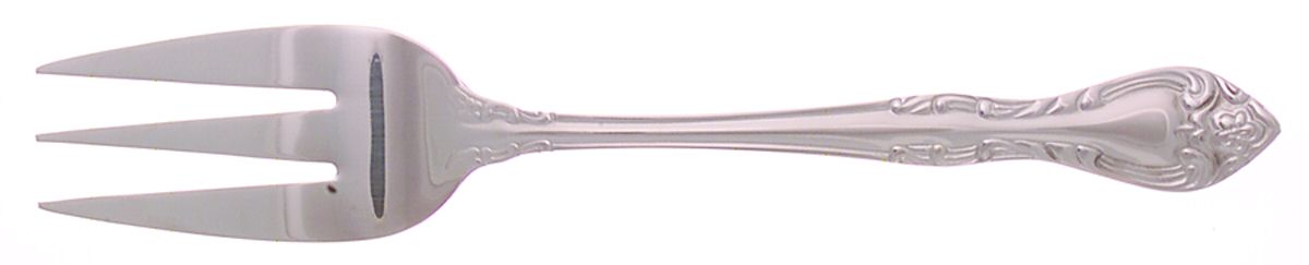 Queen's Fancy (Stainless, Glossy) Medium Solid Cold Meat Serving Fork by International Silver-1