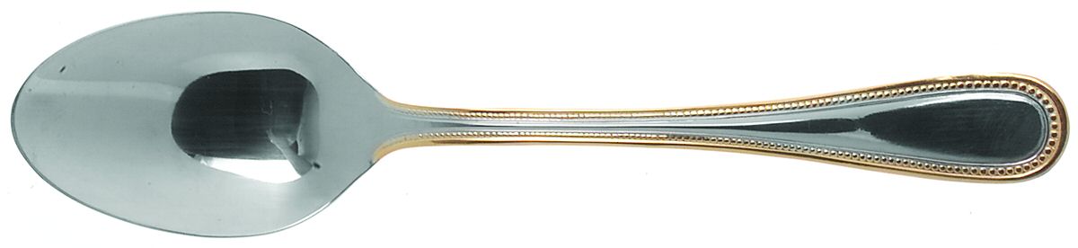 Pearl-Gold Accent (Stainless) Tablespoon (Serving Spoon) by International Silver-1