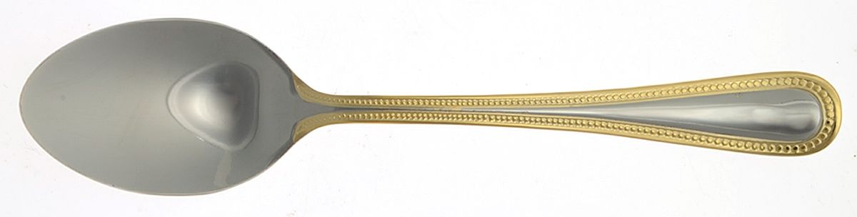 Pearl-Gold Accent (Stainless) Place/Oval Soup Spoon by International Silver-1