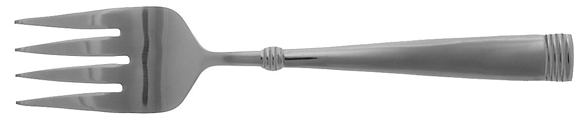 Palisades (Stainless) Medium Solid Cold Meat Serving Fork by International Silver-1