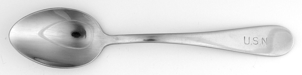 U S Navy (Stainless) Place/Oval Soup Spoon by International Silver-1