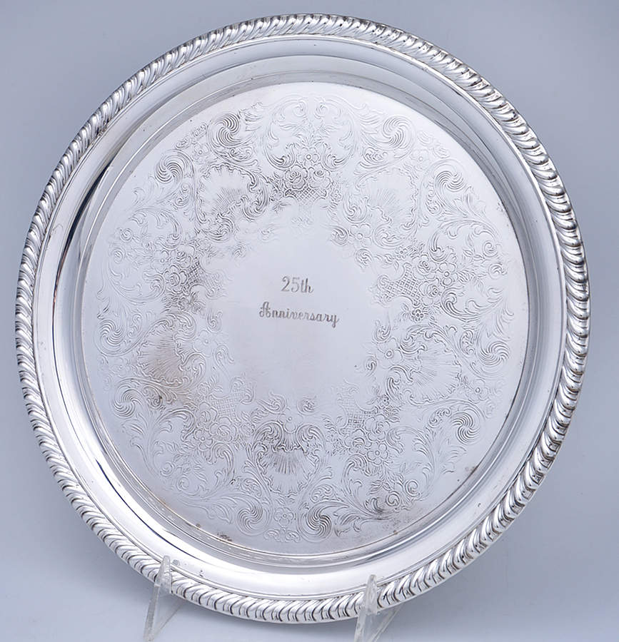 871 (Silverplate, Hollowware) 10" Round Tray by International Silver-1