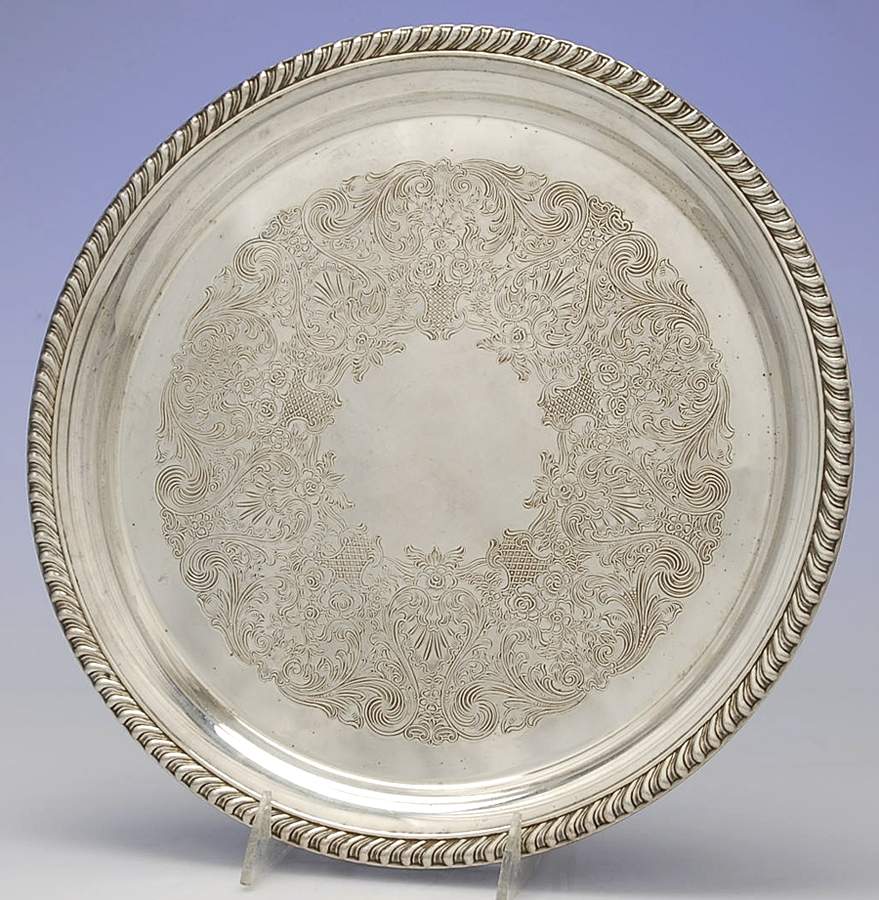 871 (Silverplate, Hollowware) 12" Round Tray by International Silver-1