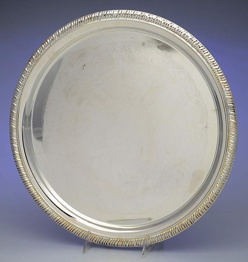 871 (Silverplate, Hollowware) 14" Round Tray by International Silver-1