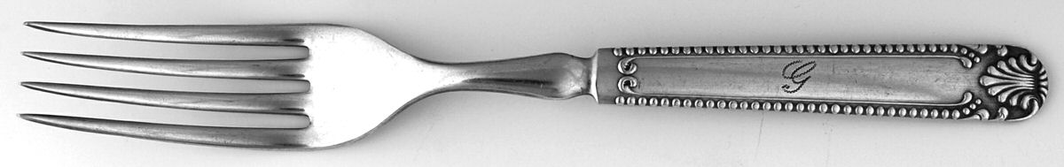 INS562 (Silverplate) Indented Solid Handle Fork by International Silver-1