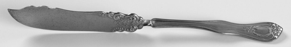 INS389 (Nickel) Flat Twisted Handle Master Butter Knife by International Silver-1