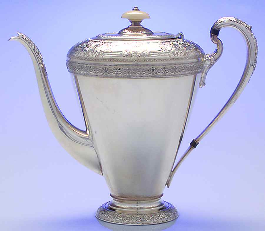 Normandie (Silverplate, 1887, Hollowware) Silverplate Coffee Pot by International Silver-1