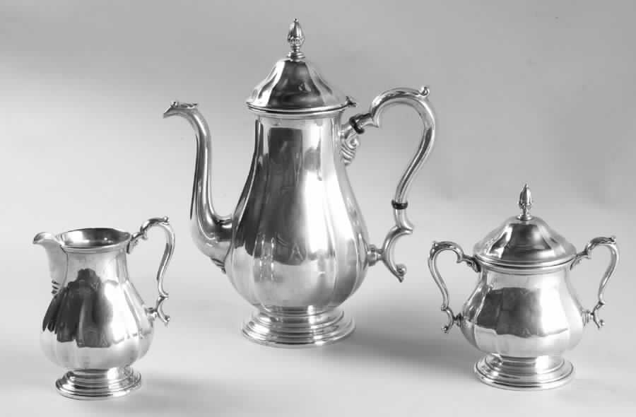 20301 (Sterling, Hollowware) 3-Piece Coffee Set with Coffee Pot by International Silver-1
