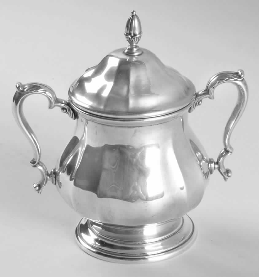 20301 (Sterling, Hollowware) Sugar Bowl & Lid by International Silver-1