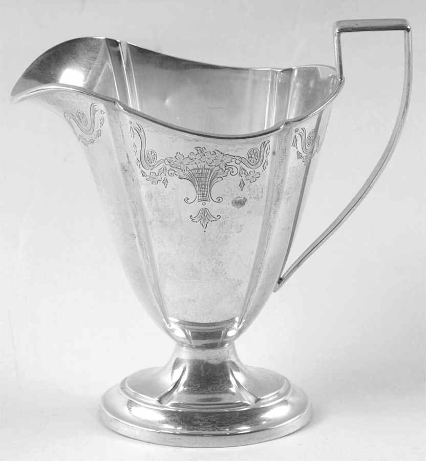 C301 (Sterling, Hollowware, Floral) Creamer by International Silver-1