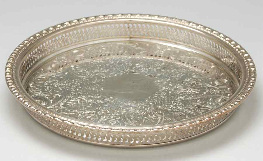 1772G (Silverplate, Hollowware) 12" Gallery Tray by International Silver-1