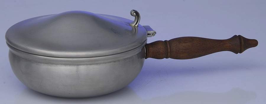277 (Pewter, Hollowware) Silent Butler with Hinged Lid by International Silver-1
