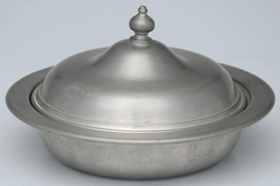 277 (Pewter, Hollowware) Small Round Covered Vegetable by International Silver-1