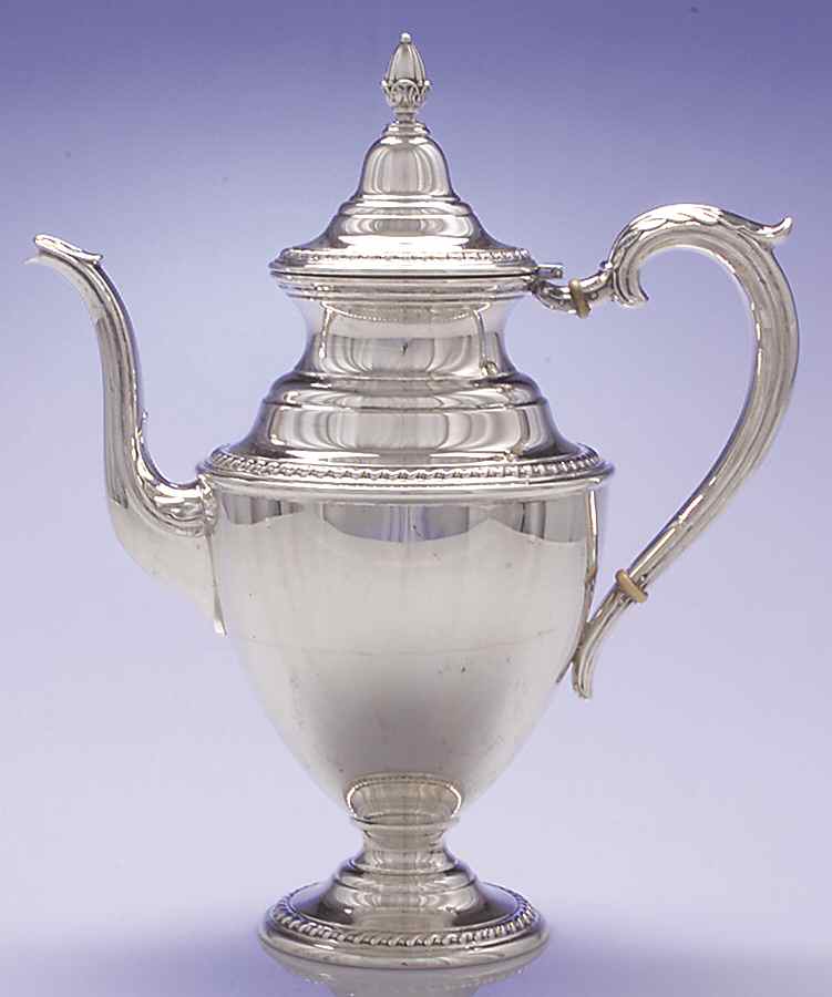 English Gadroon (Sterling, Hollowware) Coffee Pot by International Silver-1