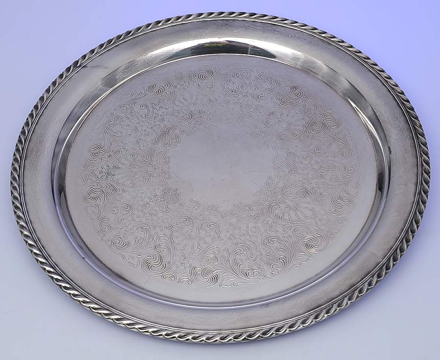 471 (Silverplate, Hollowware) 15" Round Tray by International Silver-1